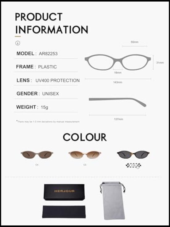 Retro Oval Cat Eye Sunglasses with 99% UV Protection Lightweight Acetate main image 2